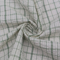 Vibrant Gingham Seersucker Fabric By the Yard