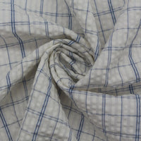 Vibrant Gingham Seersucker Fabric By the Yard