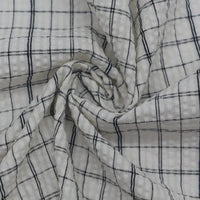 Vibrant Gingham Seersucker Fabric By the Yard