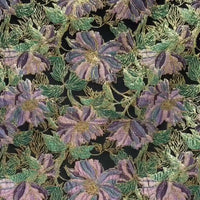 VintageFloralEmbroideredBrocadeFabricByTheYard