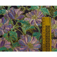 VintageFloralEmbroideredBrocadeFabricByTheYard