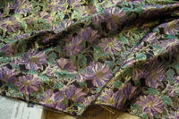VintageFloralEmbroideredBrocadeFabricByTheYard