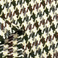 Vintage Houndstooth Tweed Fabric By The Yard