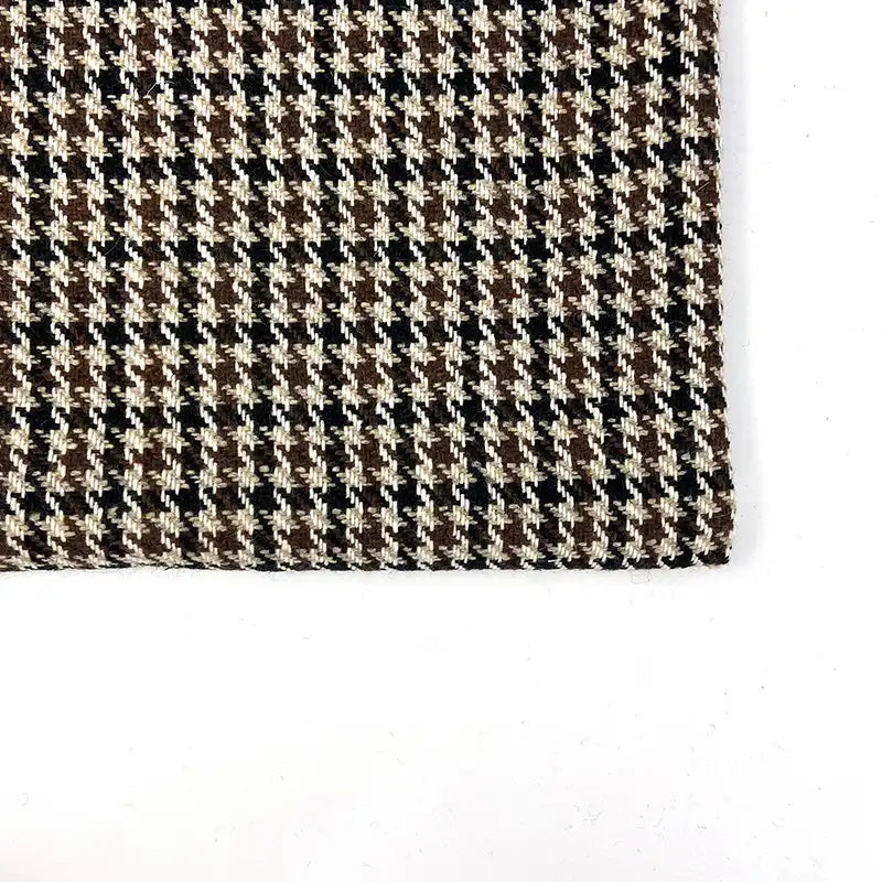 Vintage Houndstooth Tweed Fabric By The Yard