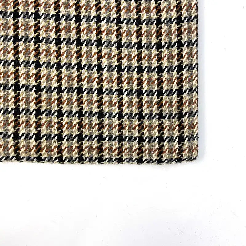 Vintage Houndstooth Tweed Fabric By The Yard