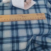Vintage Plaid Ponte Knit Fabric By The Yard