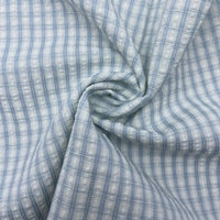 Vintage Plaid Seersucker Fabric By the Yard