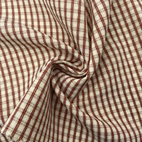 Vintage Plaid Seersucker Fabric By the Yard