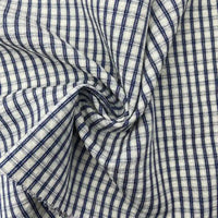 Vintage Plaid Seersucker Fabric By the Yard