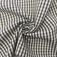 Vintage Plaid Seersucker Fabric By the Yard