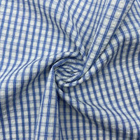 Vintage Plaid Seersucker Fabric By the Yard