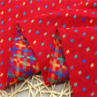 Vintage Dot Pattern Chambray Fabric By The Yard