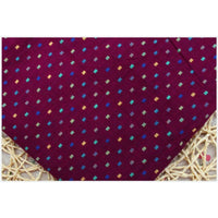 Vintage Dot Pattern Chambray Fabric By The Yard