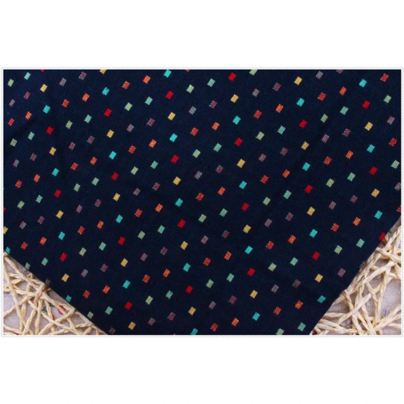 Vintage Dot Pattern Chambray Fabric By The Yard