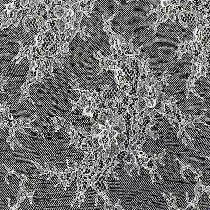 White Chantilly Lace Fabric By The Yard