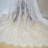 White Chantilly Lace Fabric By The Yard
