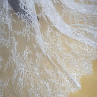 White Chantilly Lace Fabric By The Yard