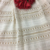 White Cotton Lace Fabric By The Yard