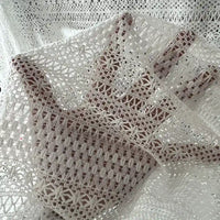 White Cotton Lace Fabric By The Yard