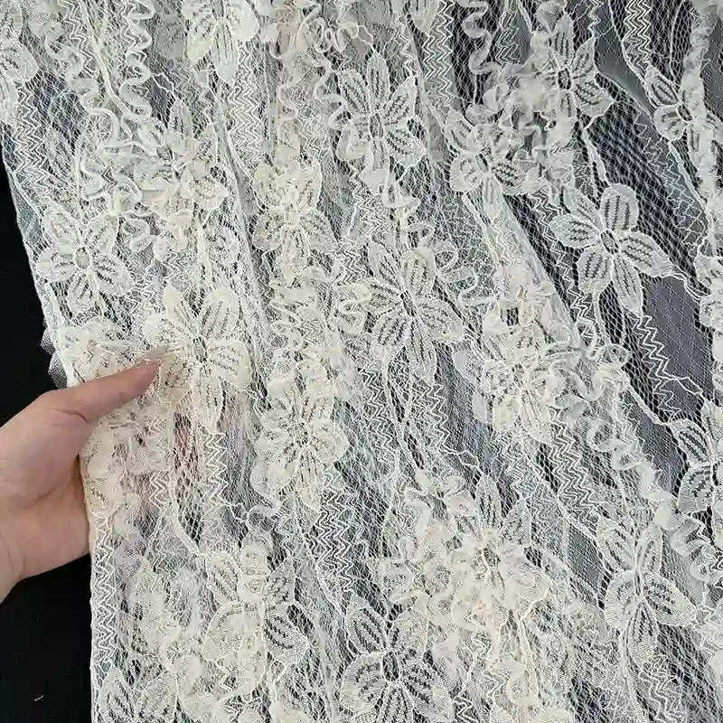 White Lace Fabric By The Yard