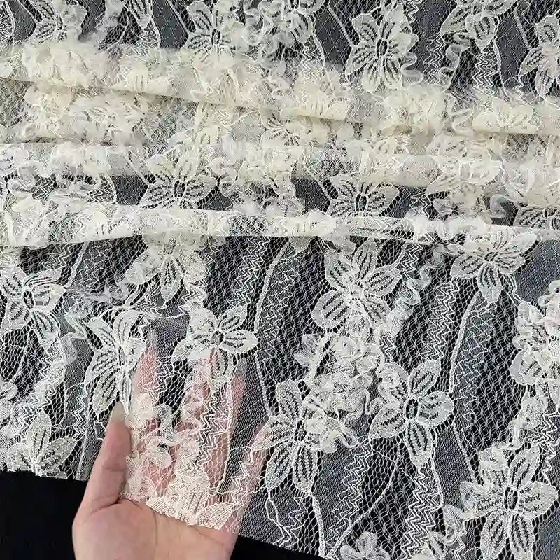 White Lace Fabric By The Yard