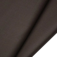 Close-up of Longan Raft Worsted Wool Gabardine Fabric by the yard, a durable poly wool blended twill textile. The smooth, tightly woven material displays soft diagonal lines and subtle shadows, perfect for tailored suits and wrinkle-resistant wear.