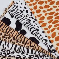 Animal Patterned Minky Fabric By The Yard | Leopard Dot Cow Pattern Printed Minky Material | Floral Cuddle Minky Fabric For Plushies