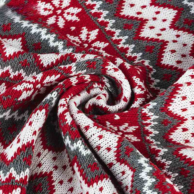 Knitted Polyester Christmas Fabric By The Yard-Longancraft