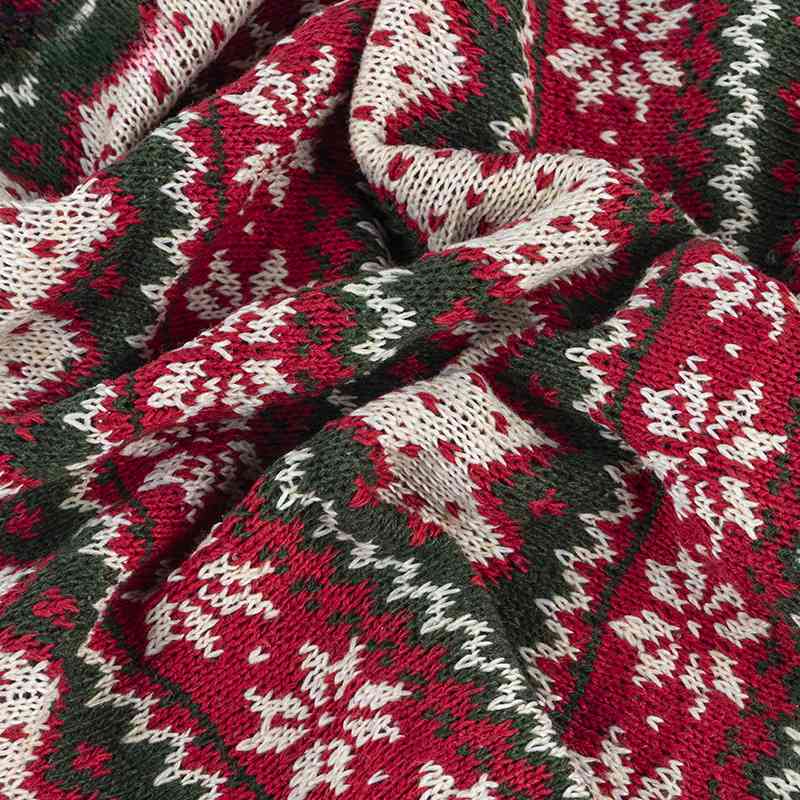 Knitted Polyester Christmas Fabric By The Yard-Longancraft