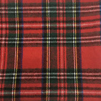 Christmas Plaid Flannel Fabric By The Yard | Comfy Polyester Cotton Holiday Flannelette Material | Dresses Shirt Sewing Craft Flannel Cloth