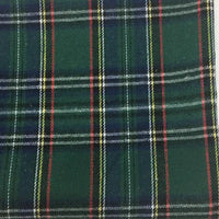 Christmas Plaid Flannel Fabric By The Yard | Comfy Polyester Cotton Holiday Flannelette Material | Dresses Shirt Sewing Craft Flannel Cloth