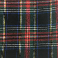 Christmas Plaid Flannel Fabric By The Yard | Comfy Polyester Cotton Holiday Flannelette Material | Dresses Shirt Sewing Craft Flannel Cloth