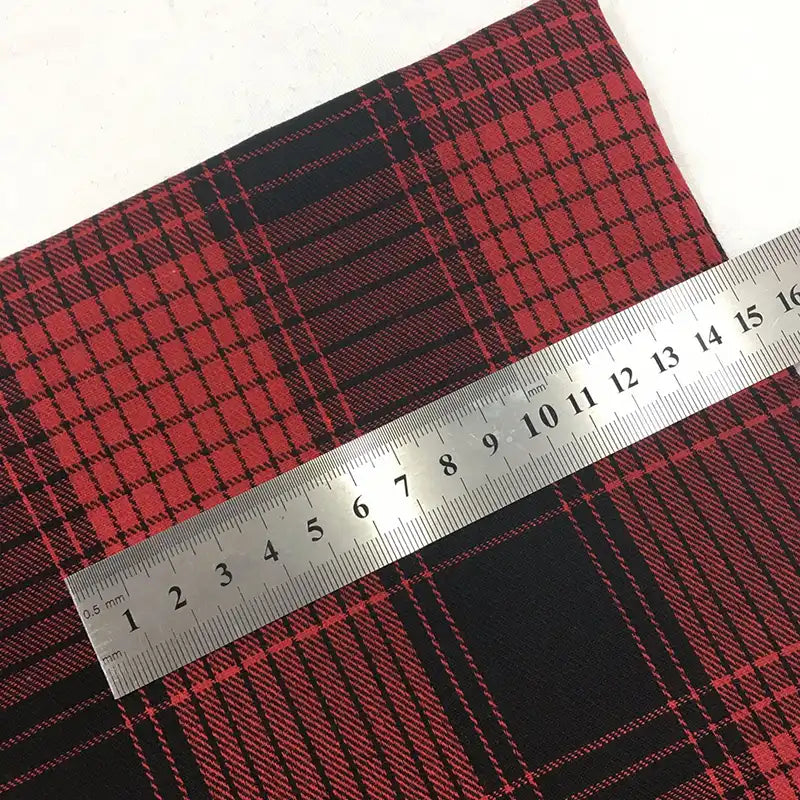 Christmas Plaid Flannel Fabric By The Yard | Comfy Polyester Cotton Holiday Flannelette Material | Dresses Shirt Sewing Craft Flannel Cloth