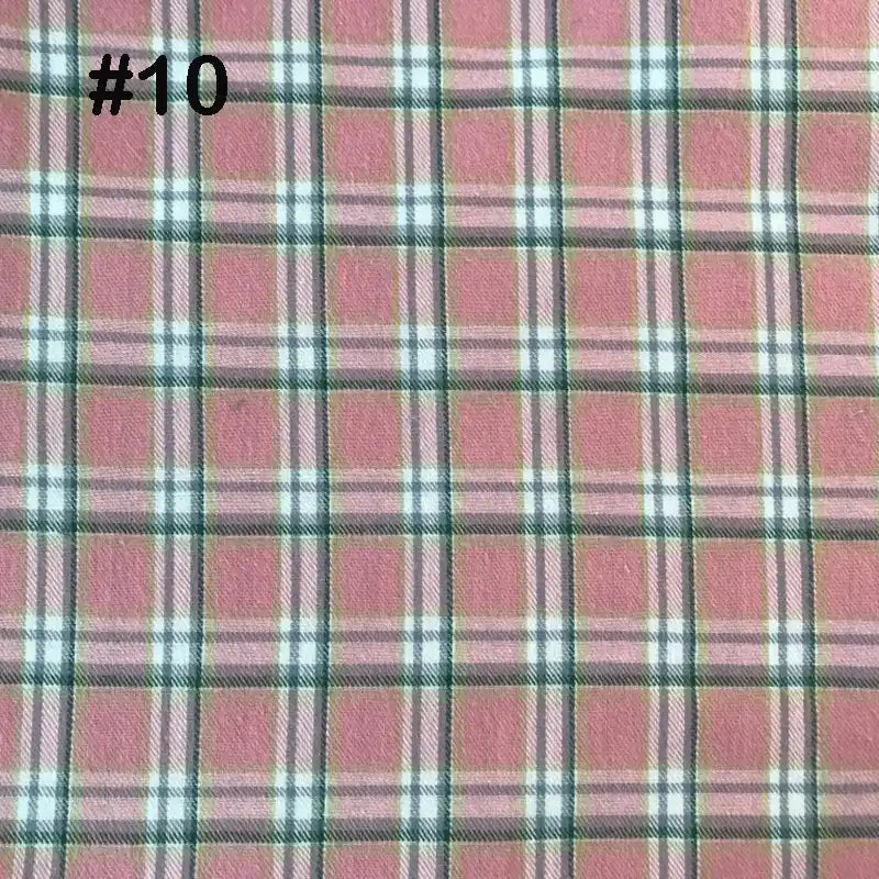 Colorful Plaid Cotton Flannel Fabric By The Yard | Fall 100%Cotton Flannelette Material | Coat Shirt Sewing Upholstery Flannel Cloth