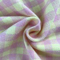 Colorful Plaid Cotton Flannel Fabric By The Yard | Fall 100%Cotton Flannelette Material | Coat Shirt Sewing Upholstery Flannel Cloth
