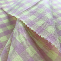 Colorful Plaid Cotton Flannel Fabric By The Yard | Fall 100%Cotton Flannelette Material | Coat Shirt Sewing Upholstery Flannel Cloth