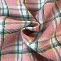 Colorful Plaid Cotton Flannel Fabric By The Yard | Fall 100%Cotton Flannelette Material | Coat Shirt Sewing Upholstery Flannel Cloth