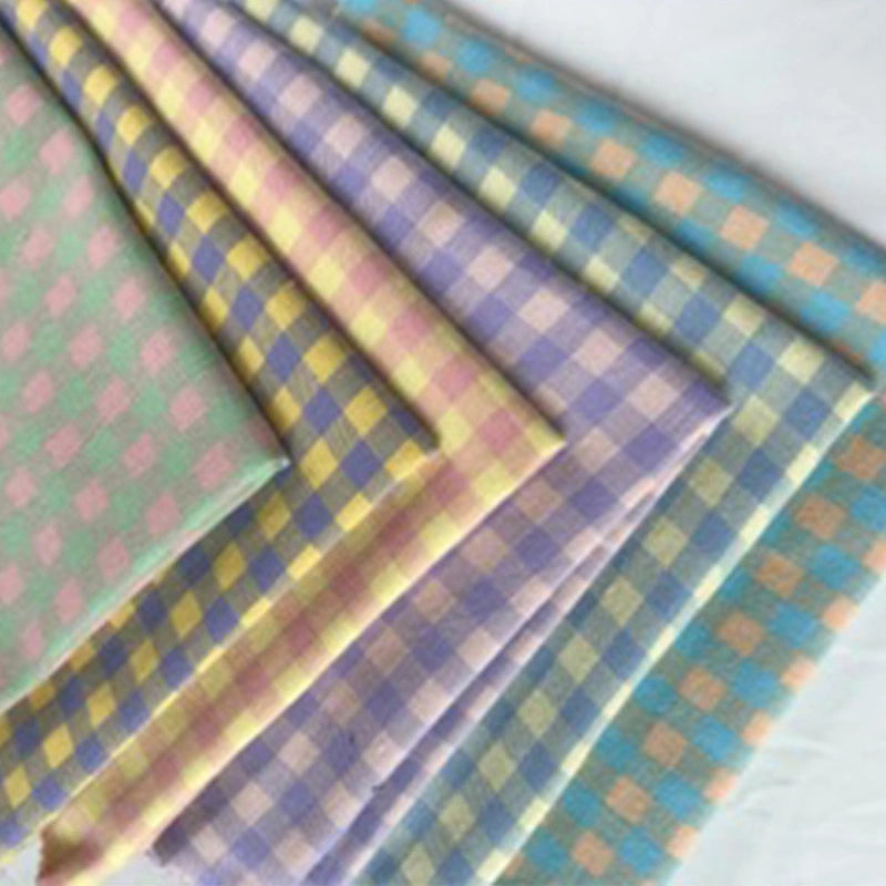 Colorful Plaid Cotton Flannel Fabric By Yard|Cozy Flannel