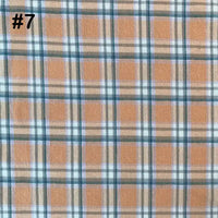 Colorful Plaid Cotton Flannel Fabric By The Yard | Fall 100%Cotton Flannelette Material | Coat Shirt Sewing Upholstery Flannel Cloth