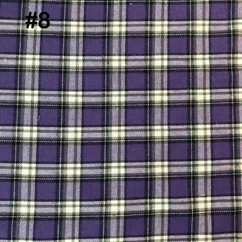Colorful Plaid Cotton Flannel Fabric By The Yard | Fall 100%Cotton Flannelette Material | Coat Shirt Sewing Upholstery Flannel Cloth