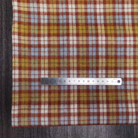 Colorful Plaid Flannel Fabric By The Yard | Polyester Cotton Comfy Flannelette Textile Cloth | Super Snuggle Fall Flannel Material