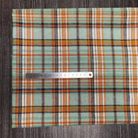 Colorful Plaid Flannel Fabric By The Yard | Polyester Cotton Comfy Flannelette Textile Cloth | Super Snuggle Fall Flannel Material