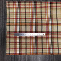 Colorful Plaid Flannel Fabric By The Yard | Polyester Cotton Comfy Flannelette Textile Cloth | Super Snuggle Fall Flannel Material
