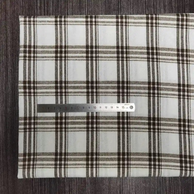 Colorful Plaid Flannel Fabric By The Yard | Polyester Cotton Comfy Flannelette Textile Cloth | Super Snuggle Fall Flannel Material
