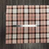 Colorful Plaid Flannel Fabric By The Yard | Polyester Cotton Comfy Flannelette Textile Cloth | Super Snuggle Fall Flannel Material