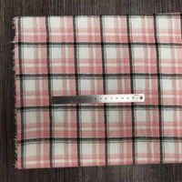 Colorful Plaid Flannel Fabric By The Yard | Polyester Cotton Comfy Flannelette Textile Cloth | Super Snuggle Fall Flannel Material