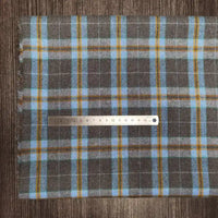 Colorful Plaid Flannel Fabric By The Yard | Polyester Cotton Comfy Flannelette Textile Cloth | Super Snuggle Fall Flannel Material