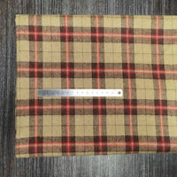 Colorful Plaid Flannel Fabric By The Yard | Polyester Cotton Comfy Flannelette Textile Cloth | Super Snuggle Fall Flannel Material