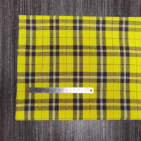 Colorful Plaid Flannel Fabric By The Yard | Polyester Cotton Comfy Flannelette Textile Cloth | Super Snuggle Fall Flannel Material