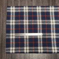 Colorful Plaid Flannel Fabric By The Yard | Polyester Cotton Comfy Flannelette Textile Cloth | Super Snuggle Fall Flannel Material